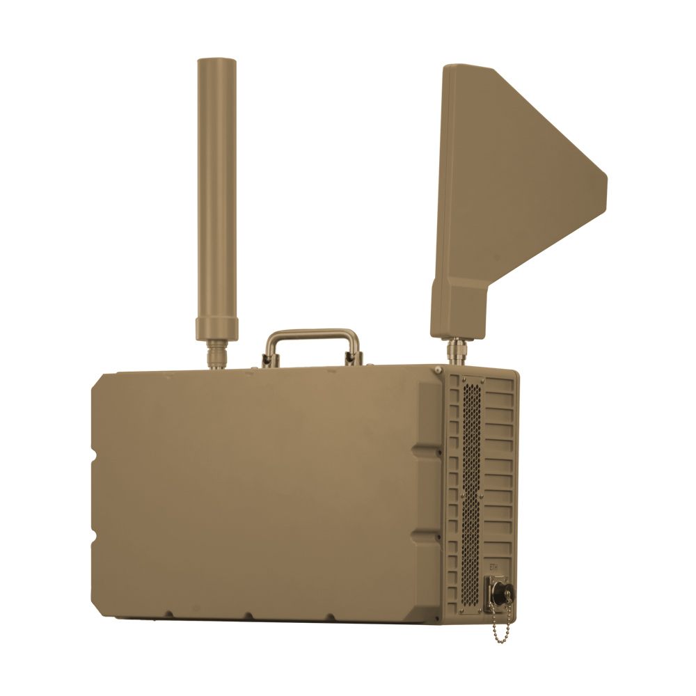 Портативный встречный дрон, интегрированный 300-6000 МГц, 4 км, обнаружение 3 км, помеха