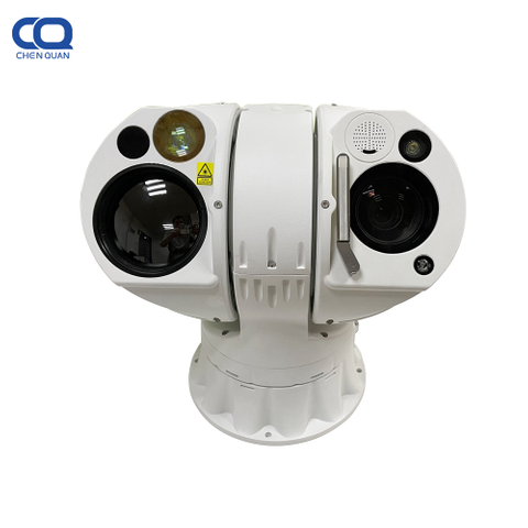 4-километровое обнаружение IP67 Multi Sensor Farms Anti-Theft PTZ Thermal Security Camera 384