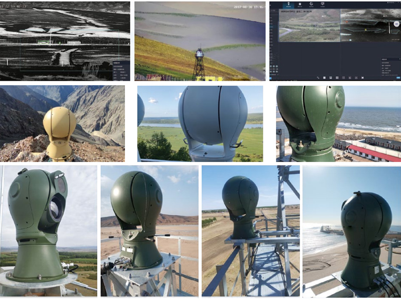 360-градусный дальномер для обнаружения вторжений, пограничная защита, инфракрасная тепловизионная камера