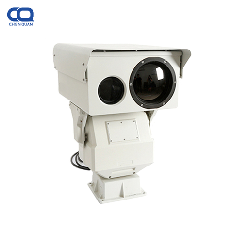 10-километровая пожарная сигнализация с обнаружением дыма 2MP Vox Uncooled Security IP Thermal PTZ Camera