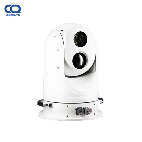 640x512 50 мм 2-осевой гироскоп стабилизирует EO/IR тепловизионную камеру-робот Ptz